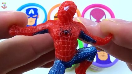 Сups Stacking Surprise Toys Superheroes Minions Spiderman Captain America Learn Numbers Co