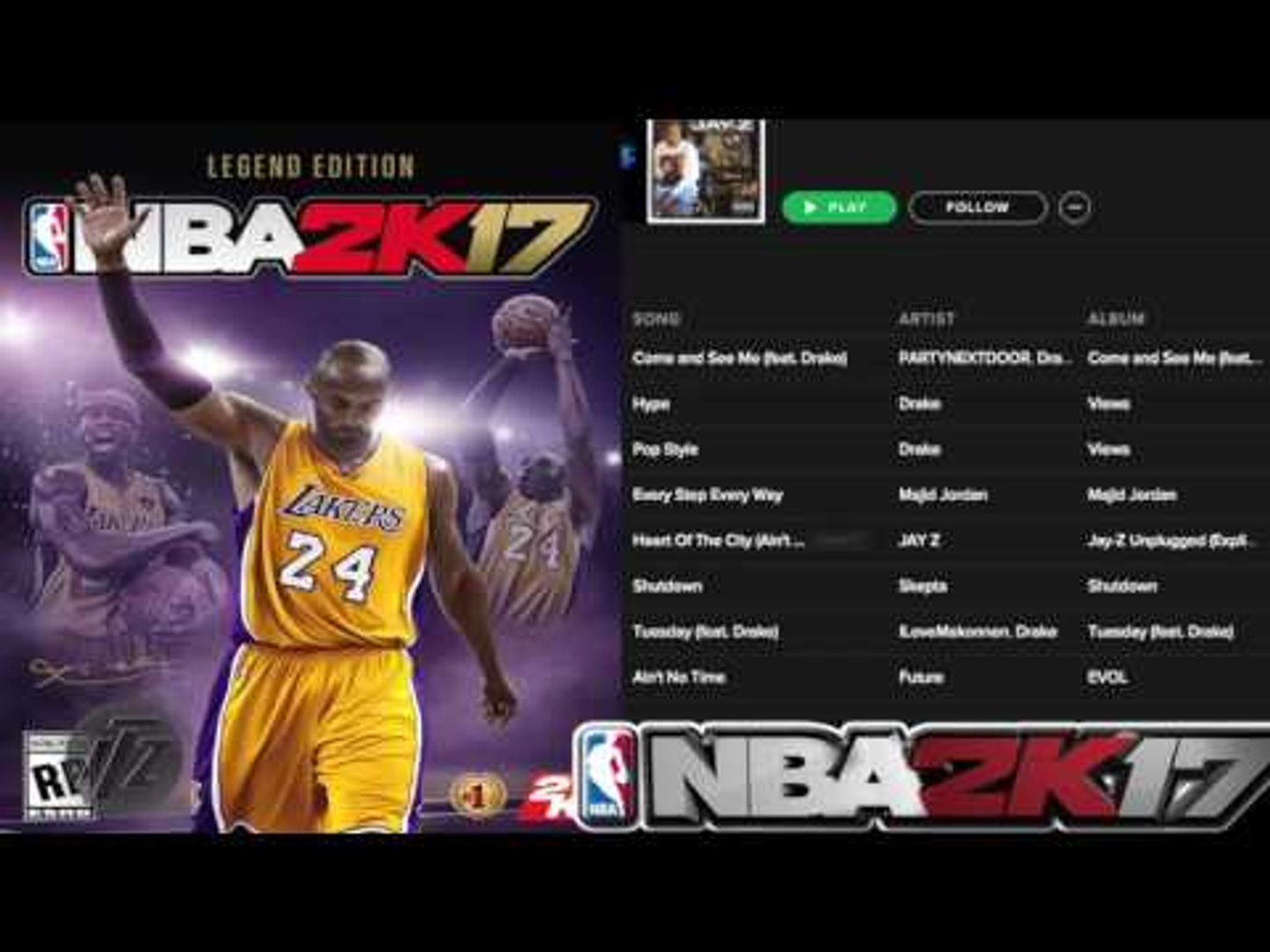 ⁣NBA 2K17 SoundTrack Drake, Future, Young Thug, Jay-Z And More!