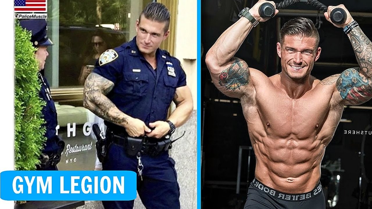 Michael Counihan HOTTEST Police Officer NYPD Workout - Fitness Motivation
