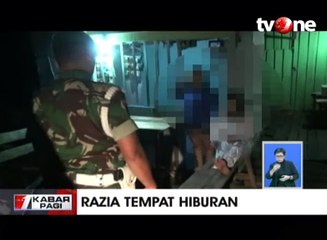 Razia, Sejumlah PSK Menyamar Sebagai Pelayan