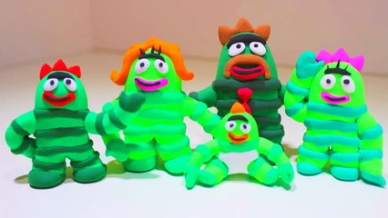 Creaciones fácil Figura amigos cumplir con jugar juguete se Gabba gabba doh