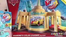 NEW Pixar Cars 2 Color Changers Ramones Auto Shop Lightning McQueen Mater Boost Sally She