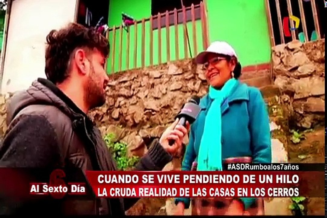 Cuando se vive pendiendo de un hilo: la cruda realidad de casas en los cerros
