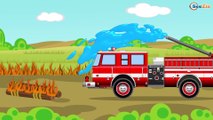 Le Camion de Pompier Rouge - Véhicules D'assistance - Compilation pour petits - Vidéo Éducative