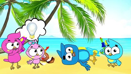 Birds Family Fell From The Swing Eps Cartoon Animation Nursery Rhymes by Arnold Thurlow