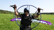 Un petit tour en paramoteur : le départ