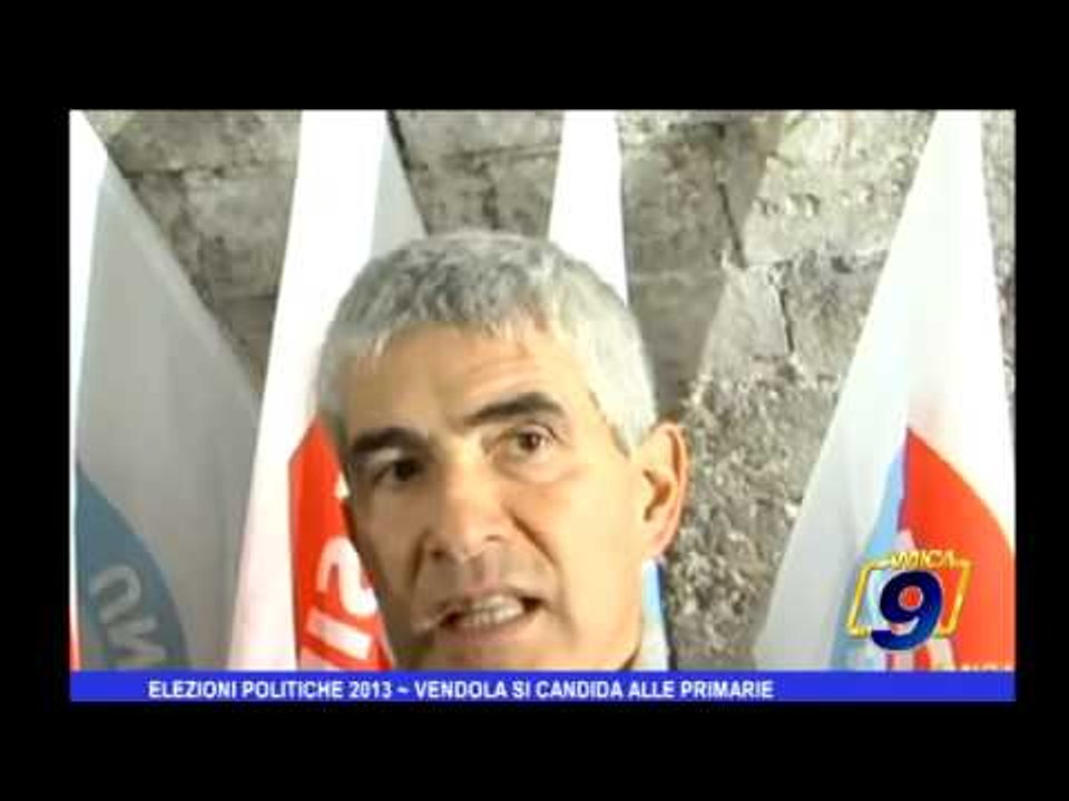 Elezioni politiche 2013 | Vendola si candida alle primarie