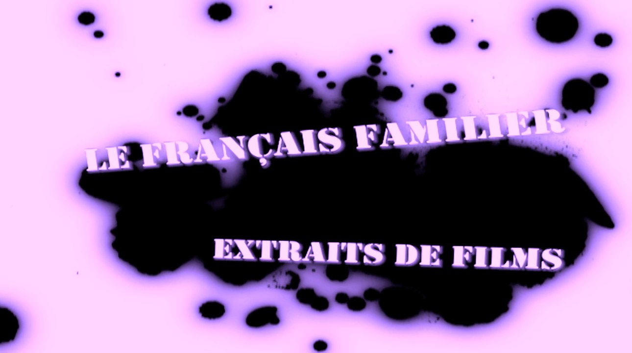 FRANÇAIS FAMILIER : Extrait de film nº2