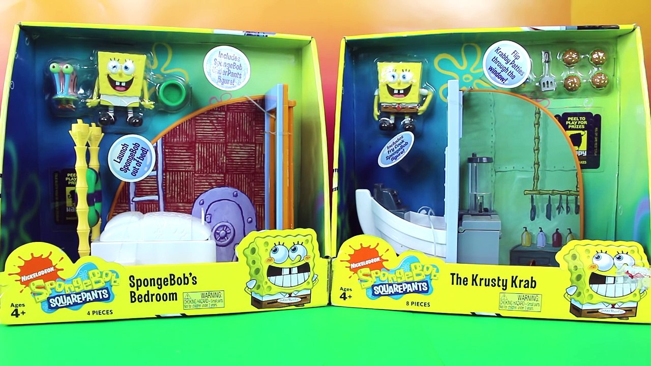 SpongeBob SquarePants Toys Mega Bloks Krusty Krab Attack Playset with Krabby Patty Launche