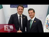 Firma de varios acuerdos de colaboración entre México e Italia /  Atalo Mata