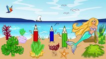 Enfants pour dessins animés dessins animés sirène traite les enfants Seahorse intéressants