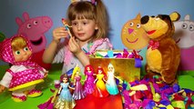 En para y muñecos de dibujos animados chicas de juego muñeca de juguete Anna Ariel Cinderella Snow White