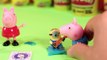 Enfants porc jouer Peppa george manger argile de hot-dog doh disney Brésil Portugais
