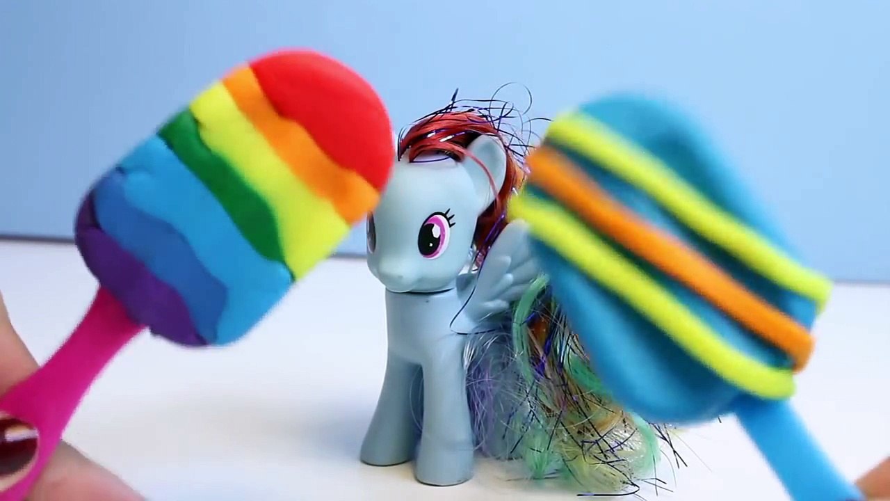 Crème pâte de la glace petit faire faire mon tarte auriculaire jouer poney sucettes glacées examen jouets doh mlp