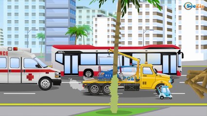 Learn Car w FUN GIANT Truck - Cars For Kids - Children Video part 5