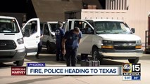 Phoenix police and fire crews heading to Texas to aid with Tropical Storm Harvey