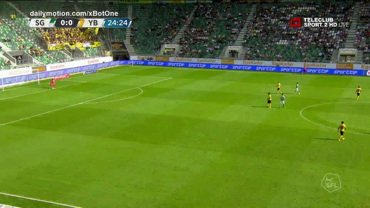 Jean Pierre Nsame Goal HD - St. Gallen 0 - 1 Young Boys - 27.08.2017 (Full Replay)