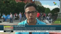 Organizaciones de Guatemala y exigen la renuncia del presidente