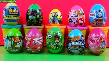 Surprise Eggs Ben 10 Winx Club Mickey Mouse Skylanders Giants Hello Kitty Thomas & Friends