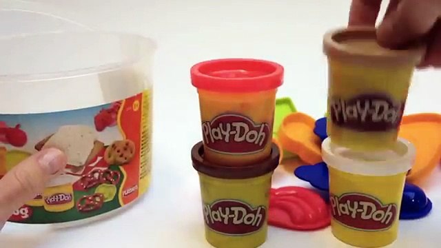 Играть-DOH Пикник ведро Набор для игр печенье сэндвич фрукты играть тесто веселый Рождество