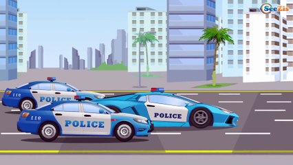 Polis arabası Arkadaşları Yarışı Yapıyor (Çizgi Film - Türkçe Dublaj)