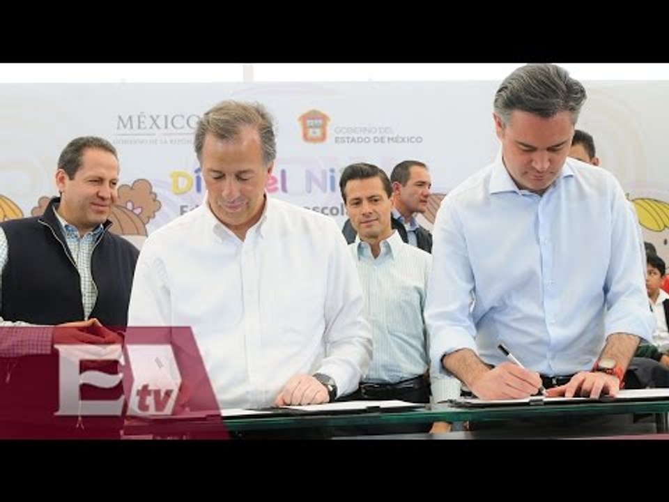 Peña Nieto garantiza educación preescolar a niños con firma de convenio/ Atalo Mata