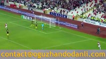 Sivasspor 2-0 Evkur Yeni Malatyaspor Gol Leandrinho