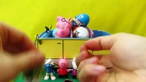 Peppa Pig Camper Van Kinder Surprise Eggs with The Good Dinosaur Minions Smurf Video #1