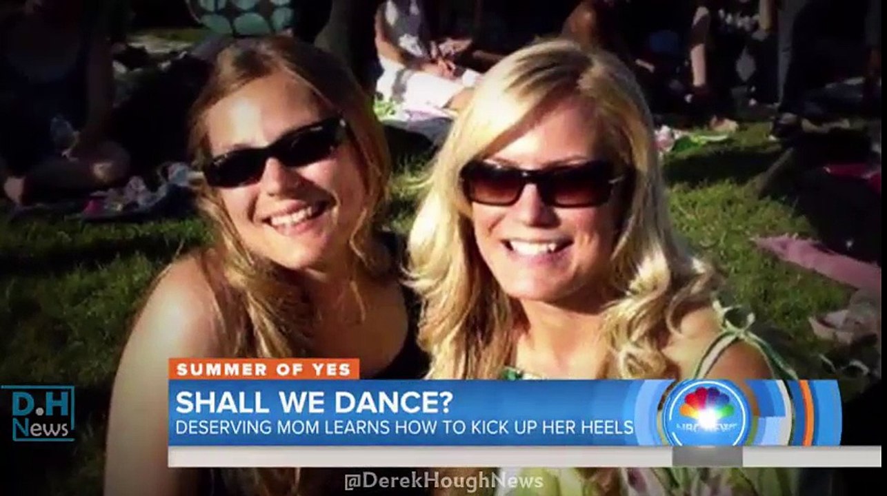 Derek Hough helps Katie Bly learn to dance to honor her late sister and mother - TODAY - Aug 22, 2017