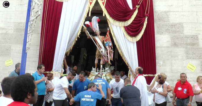 Trentola Ducenta (CE) - Festeggiamenti in onore di San Giorgio Martire, il Santo Patrono in processione (27.08.17)