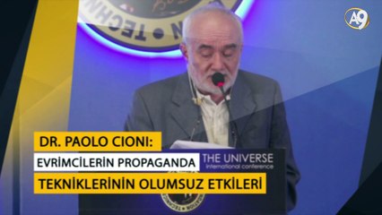 Dr. Paolo Cioni: Evrimcilerin propaganda tekniklerinin olumsuz etkileri
