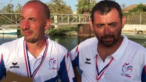 L'Interview des Champions de France doublettes Jeu Provençal 2017 à Palavas-les-Flots