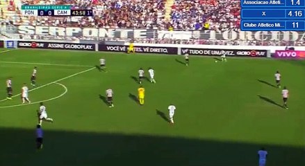 Leo Gamalho  Goal HD - Ponte Preta	1-0	Atletico-MG 27.08.2017
