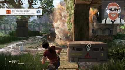 Uncharted: The Lost Legacy  - Troféu [Agachar, rezar e sobreviver] Capítulo 4