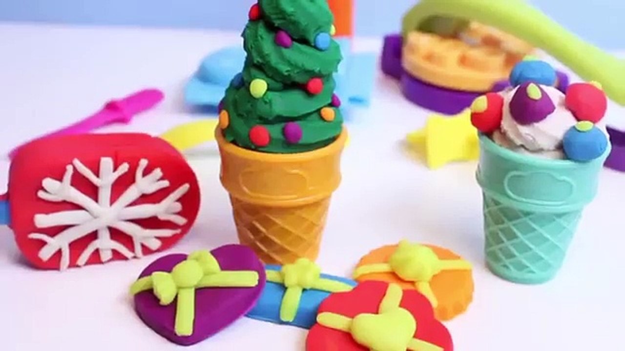 Crème de la glace jouer pâte à modeler sucettes glacées écopes saison friandises Noël Doh playdough n playset