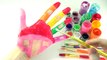 Hand Face Painting Learn Colors for Children Body Painting Finger Family Nursery Rhymes by