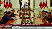 Presiden Jokowi Sahkan UU Pemilu