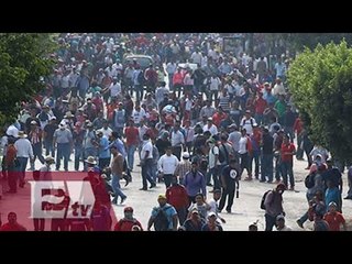 Maestros del CNTE realizan plantón en Tuxtla Guitérrez / Paola Virrueta
