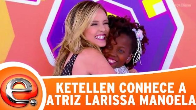 Ketellen conhece a atriz Larissa Manoela - 27.08.17