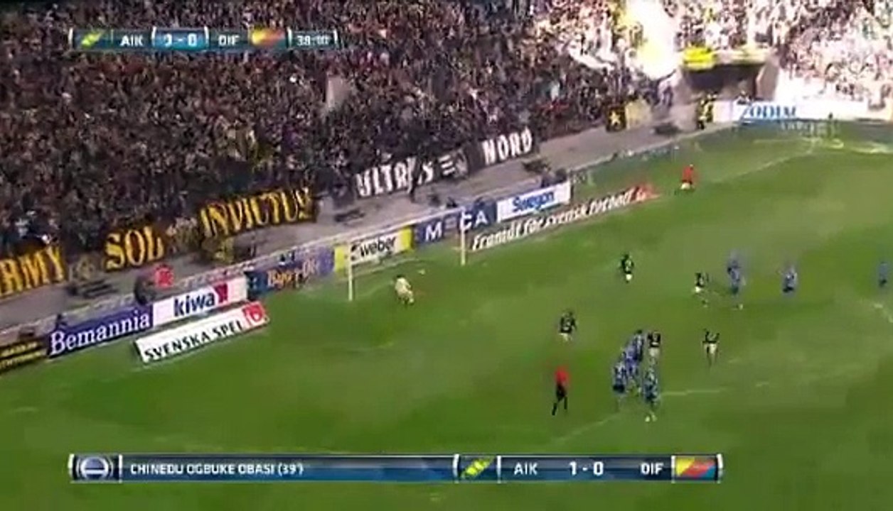 AIK 1:1 Djurgardens (Swedish Allvenskan 27 August 2017)