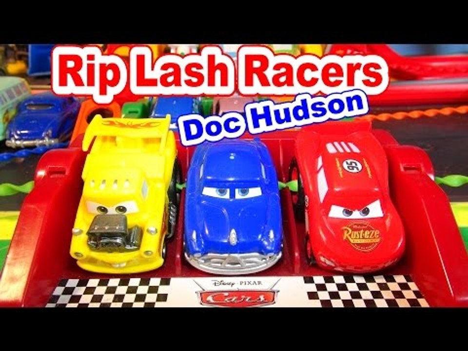 Disney Pixar Cars Unboxing RipLash Racers Doc Hudson and Lightning ...