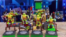 Teenage Mutant Ninja Turtles Mega Bloks Sewer Lair Tigerclaw Steals Pizza and Fights Mikey