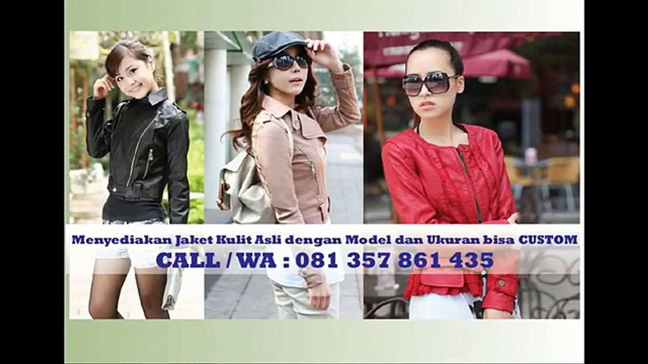 CAll _ WA 081 357 861 435 (TSEL) Jaket Kulit Wanita Surabaya - YouTube