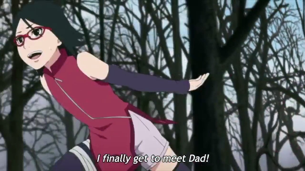 Sarada Awakens the Sharingan Sarada Meets Sasuke  Boruto Naruto Next Generations