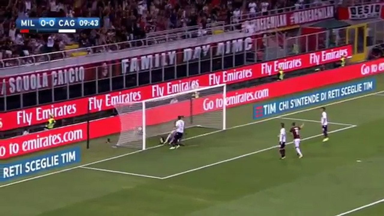 AC MILAN-CAGLIARI 2-1 - Goals & Highlights - 27/08/2017