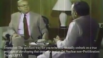 General Zia ul Had grilled by journalist on Pakistan Nuclear technology