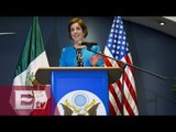 Roberta Jacobson dice estar honrada de trabajar en México / Martín Espinosa