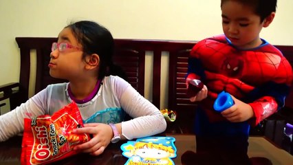 Bad baby PREGNANT Frozen Elsa POISON w/ Spiderman Joker Doc Mcstuffins Bad baby Freak Fami