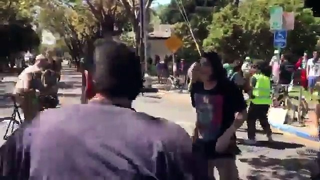 AntiFA terrorists brutally attacking a father and son in Berkeley