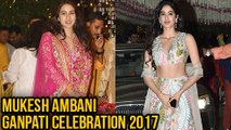 Sara Ali Khan Vs Jhanvi Kapoor Fashion War At Mukesh Ambani Ganpati Celebration 2017